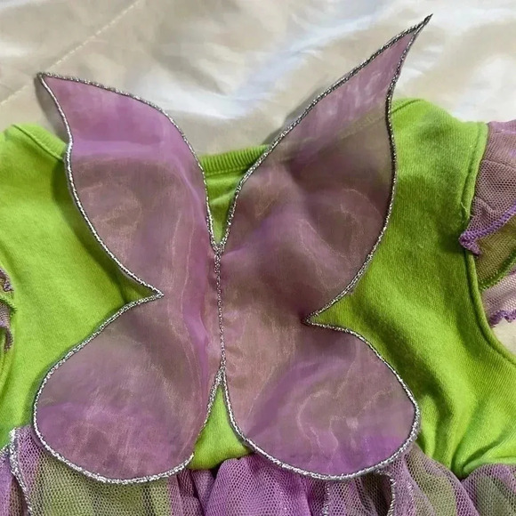 Disney Tinkerbell outfit green/purple 3-6M - Picture 6 of 6